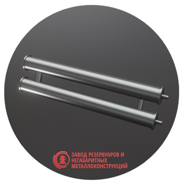 Регистры отопления двухрядные РСП-2x219x5.0-5000 мм