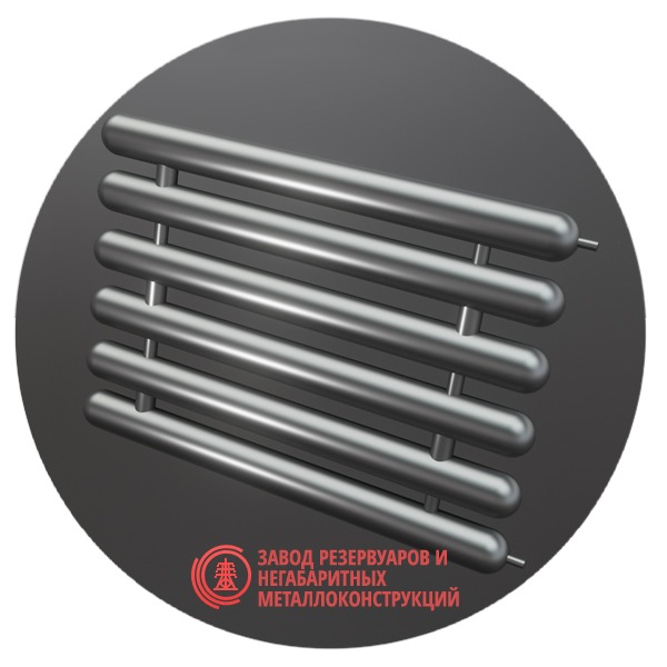 Регистры отопления шестирядные РСЭ-6x89x3.0-4000 мм