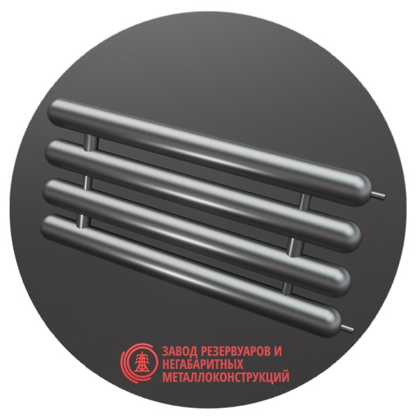 Регистры отопления четырехрядные РСЭ-4x114x4.0-9000 мм