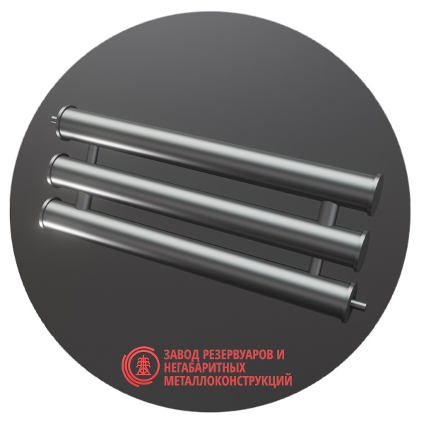 Регистры отопления трехрядные РСП-3x159x4.0-3000 мм