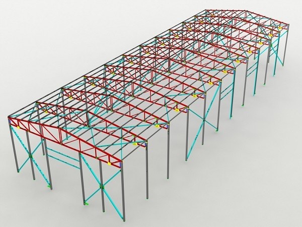 Проект быстровозводимого здания 24х24 м