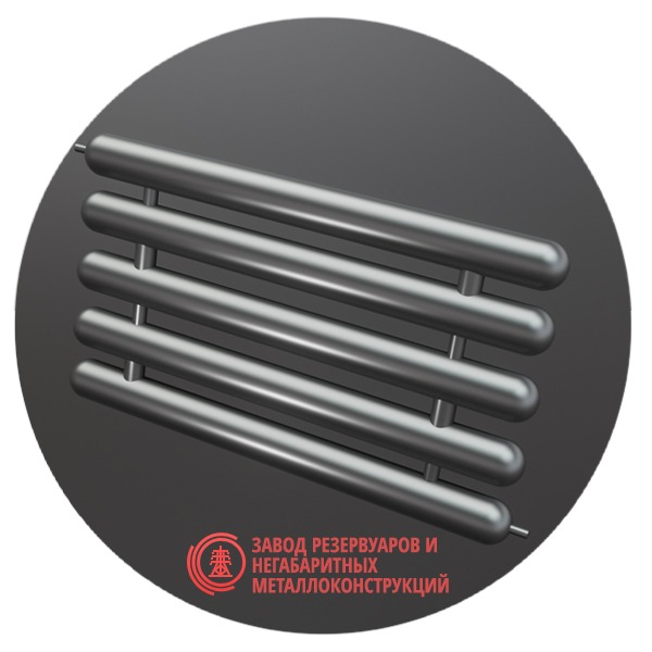 Регистры отопления пятирядные РСЭ-5x89x3.0-8000 мм