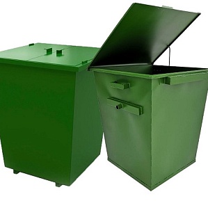 Контейнер ТБО V=0,75 м3 с еврозахватом